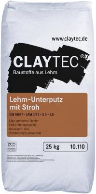 Claytec - Lehmunterputz als trockene Sackware
